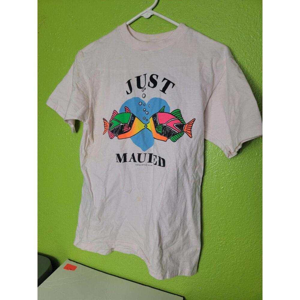 Vintage Hawaiian Just Maui'd Tropical Fish Maui Bay Usa
